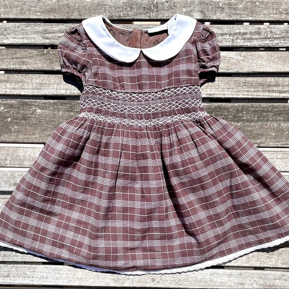 4-5 Vintage Charter Club Brown Dress Thanksgiving